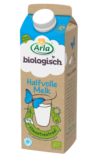 Halfvolle melk halve liter