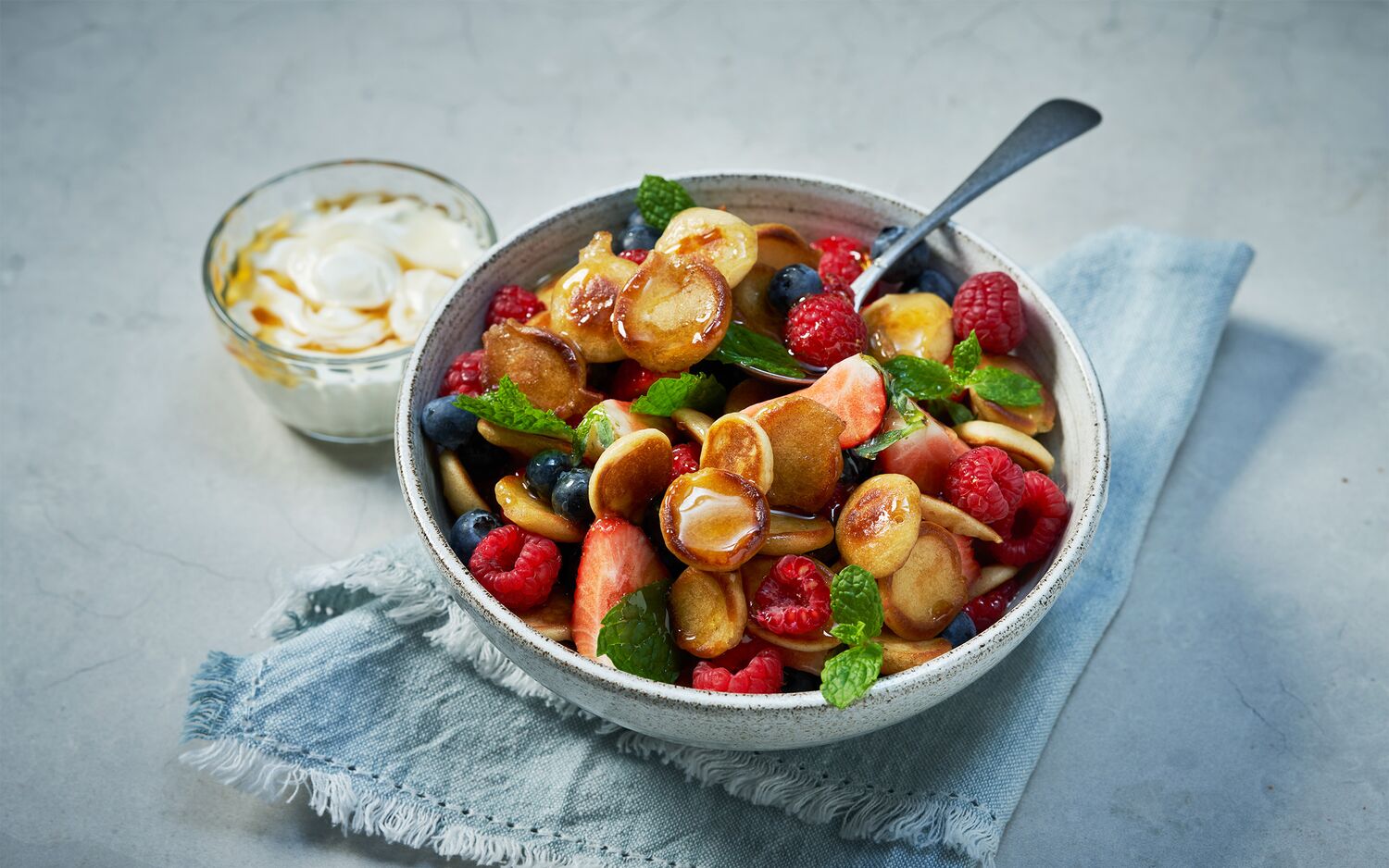 Ontbijtideeën met pannenkoeken