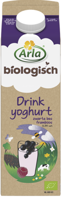 Biologisch Zwarte bes & framboos 1 liter
