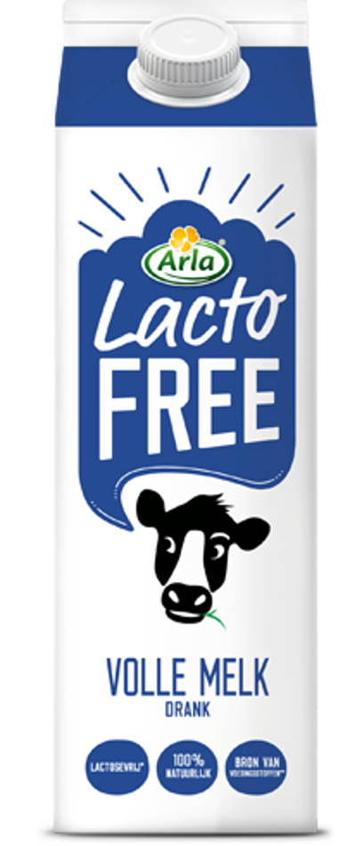 Lactosevrije volle melkdrank