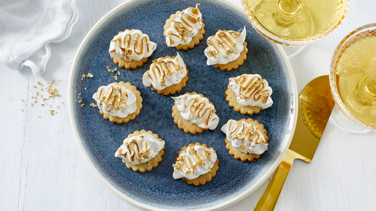 Koekjes met citroencurd en meringue 