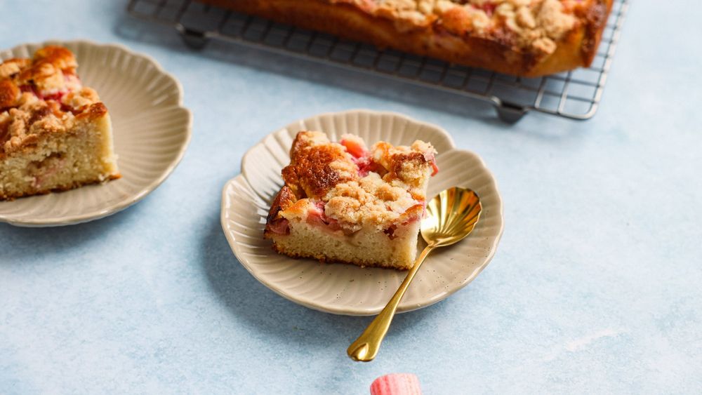 Recepten voor rabarbercrumble