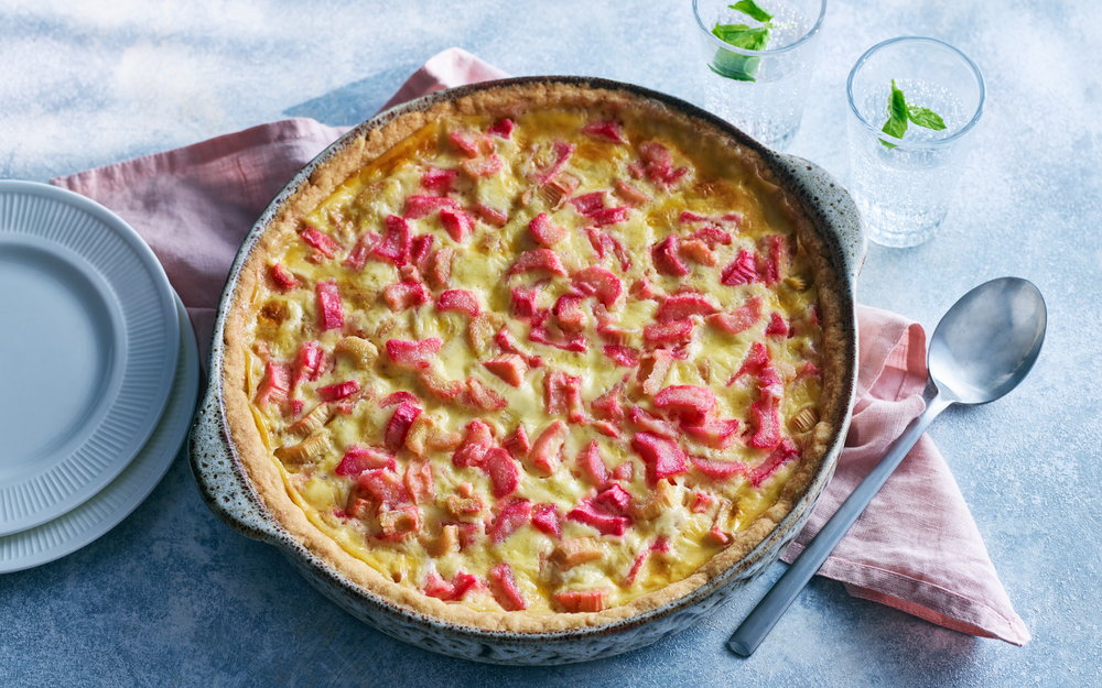 Rabarbercakes, -taartjes en -taarten