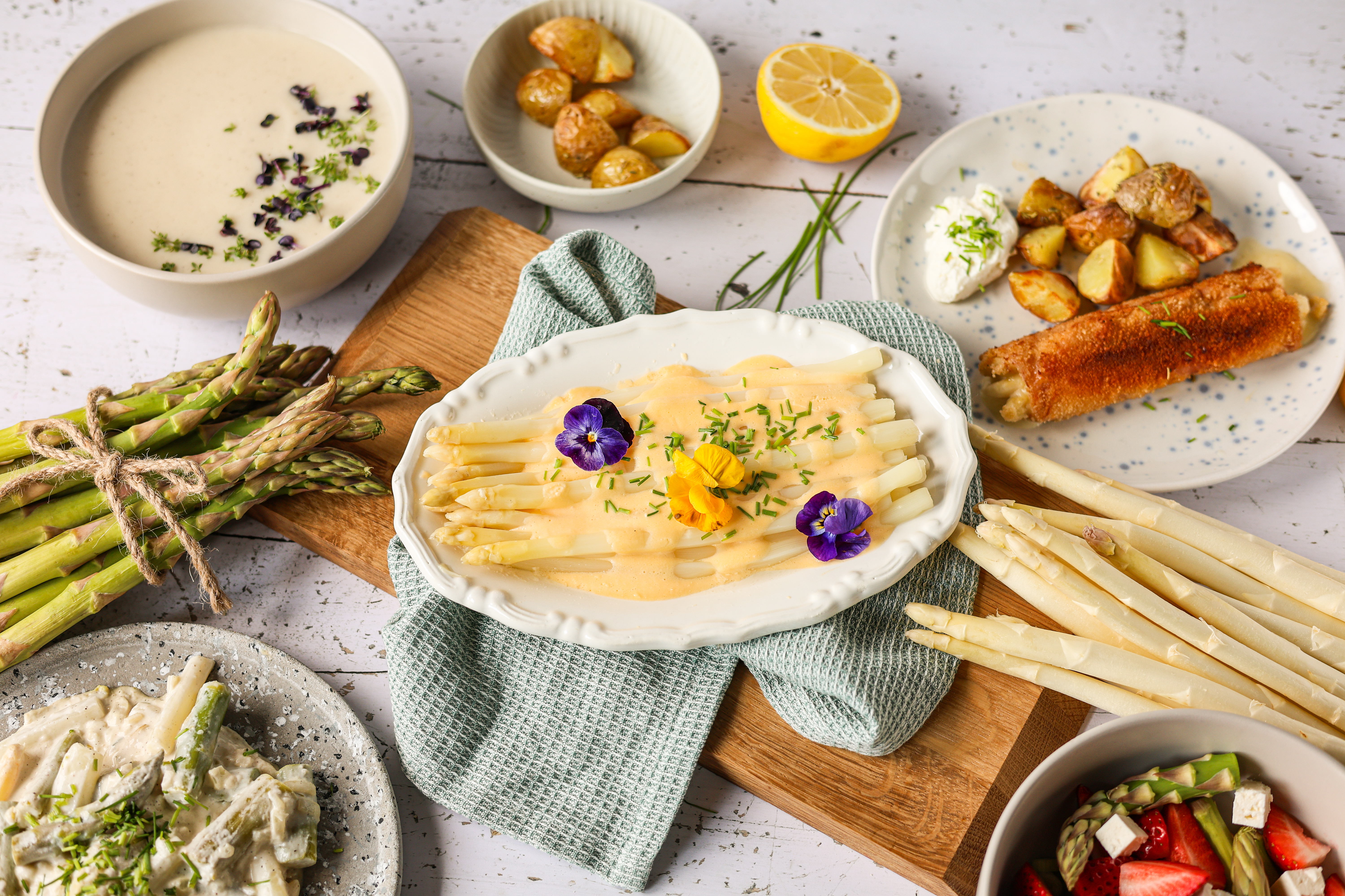 Geroosterde asperges