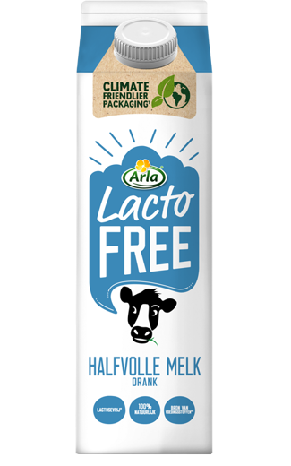 Lactosevrije halfvolle melkdrank