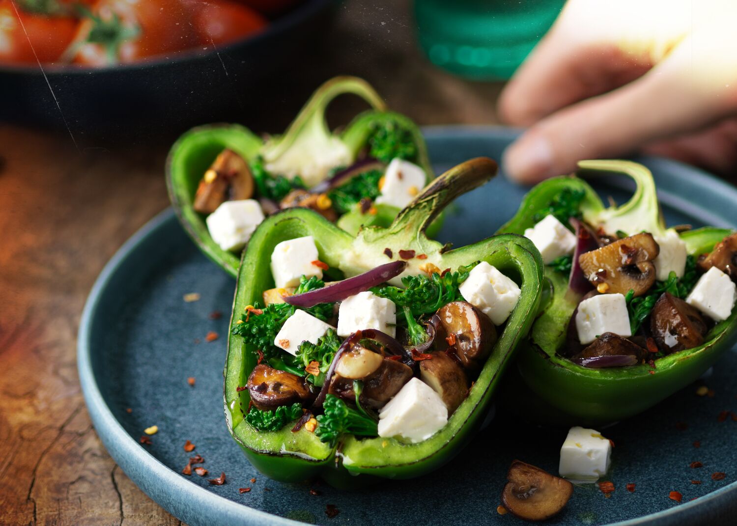 Gevulde paprika met Apetina