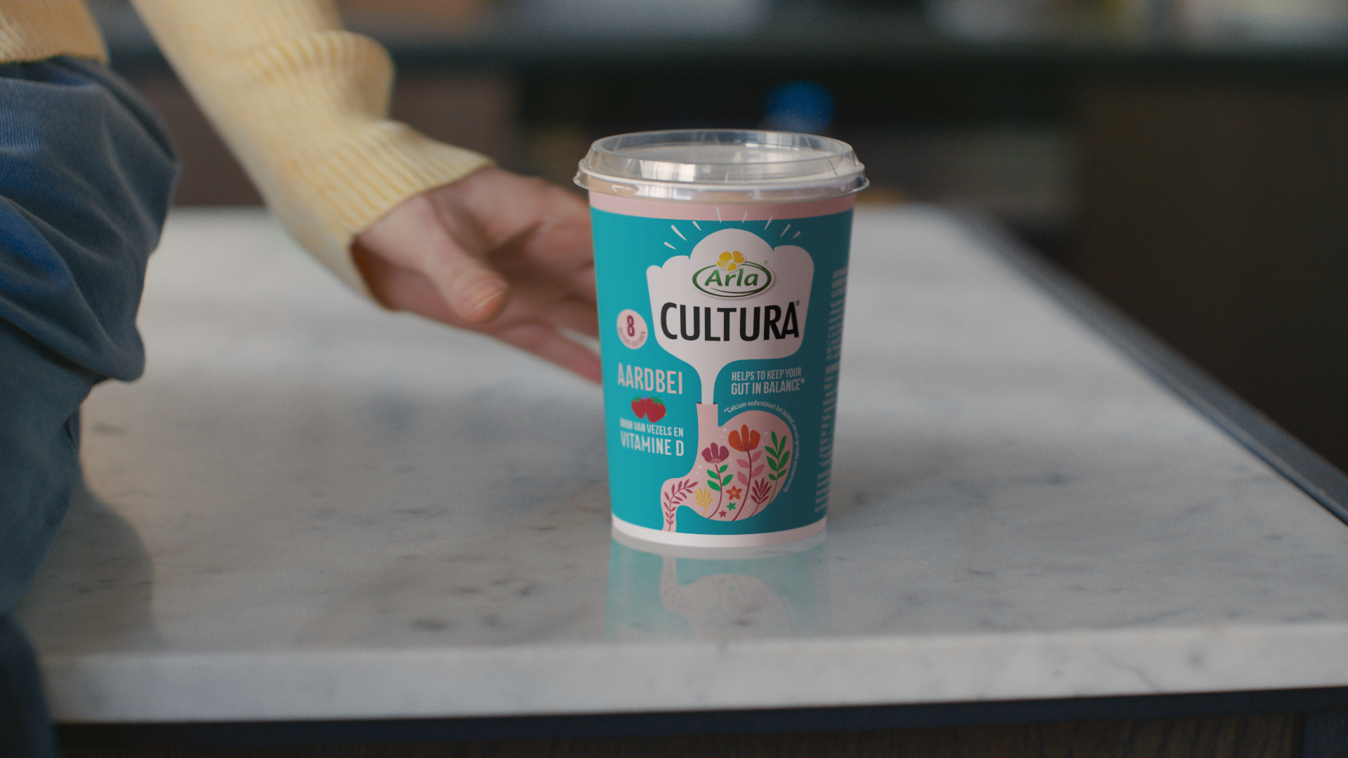 Beker Arla Cultura Aardbei