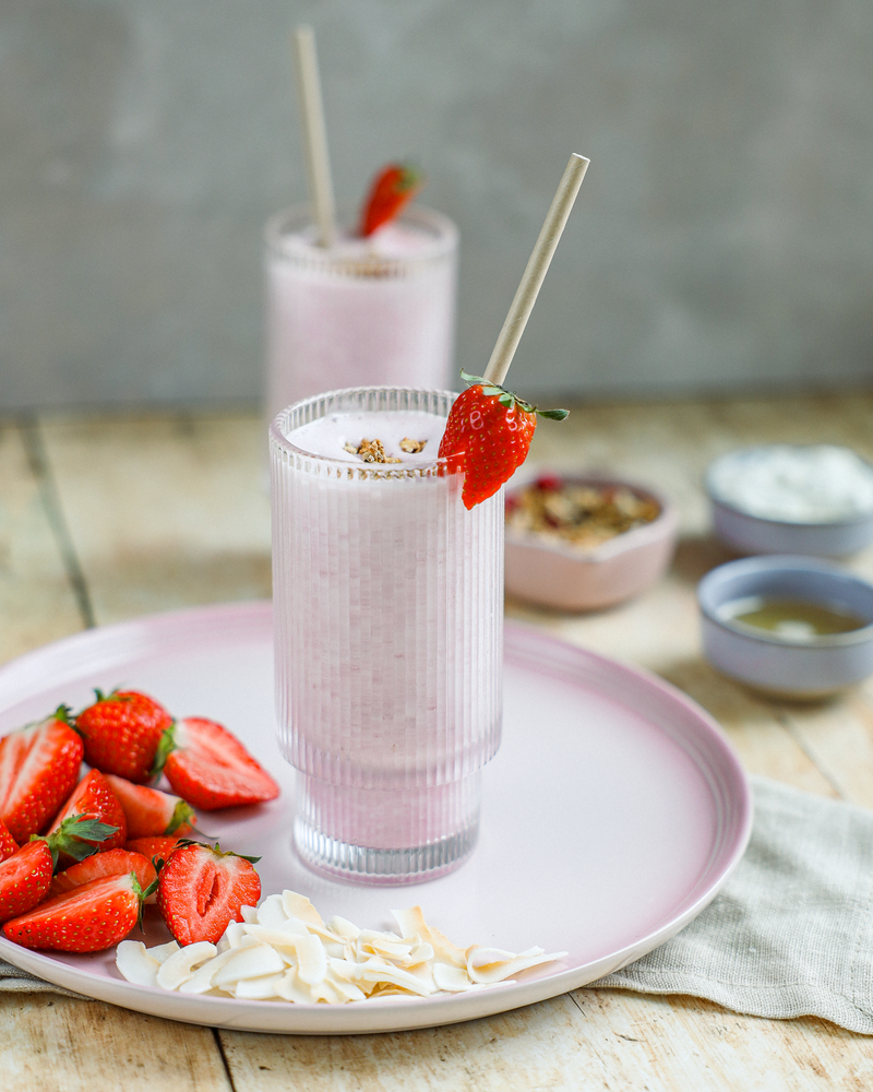 Snelle eiwitrijke smoothies en shakes