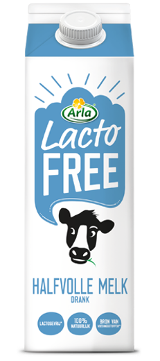 Lactosevrije halfvolle melkdrank