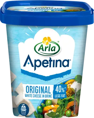 Apetina Witte kaasblokjes 50% minder vet 200g
