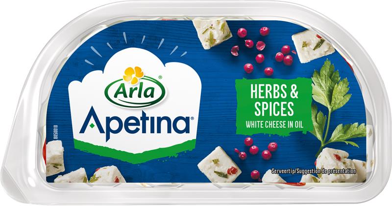 Witte kaasblokjes in olie 100g