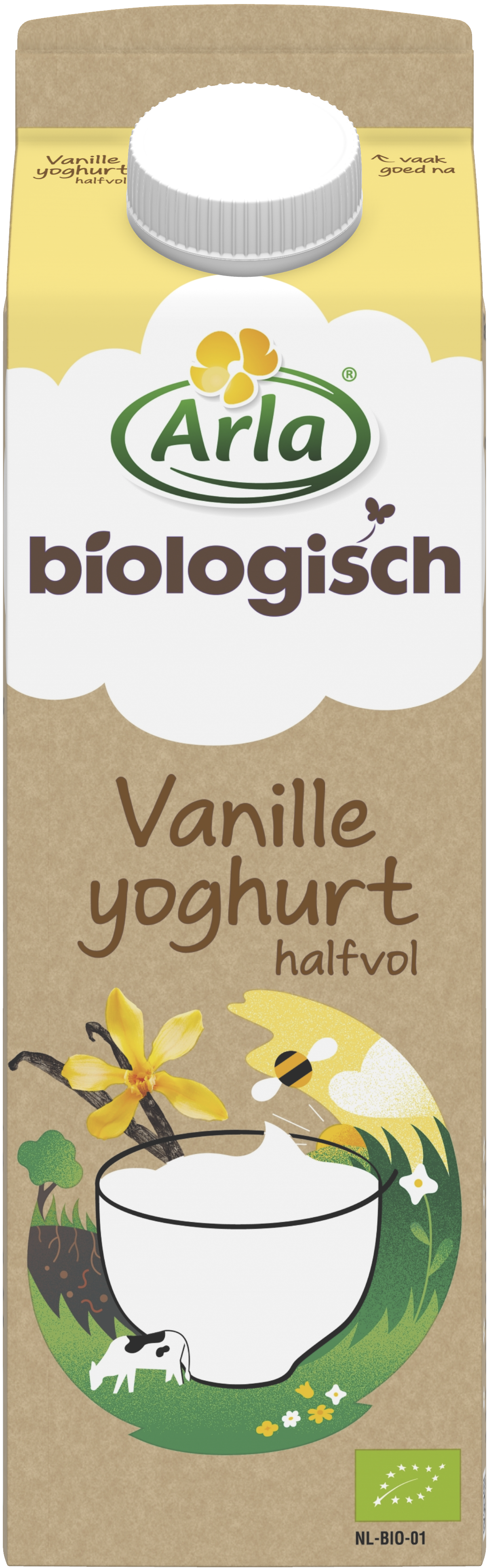 Biologisch Vanilleyoghurt 1 liter