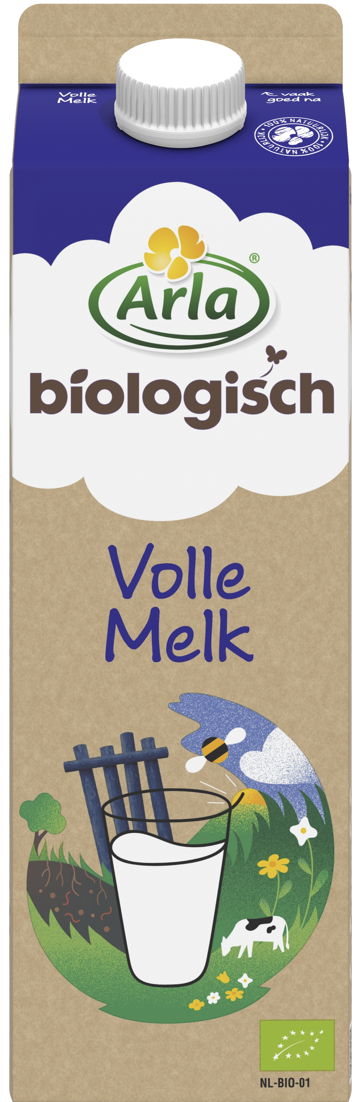 Biologisch Volle melk 1 liter