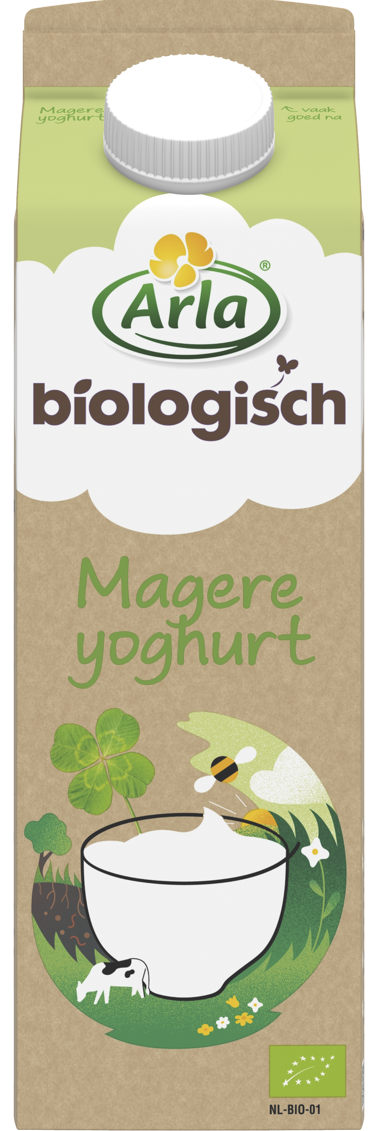 Biologisch Magere yoghurt 1 liter